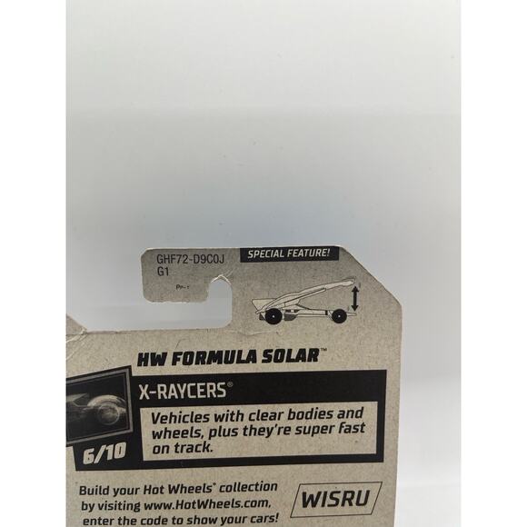 Hot Wheels 2020 HW Formula Solar New/Sealed X-Raycers 6/10 Special Feature - Picture 4 of 5